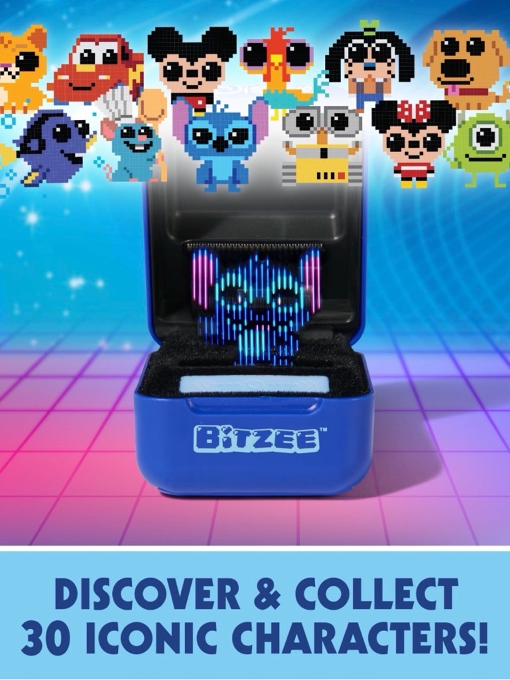 Disney Bitzee Blue LED Interactive Toy with 20+ Disney Characters - Picture 4 of 4